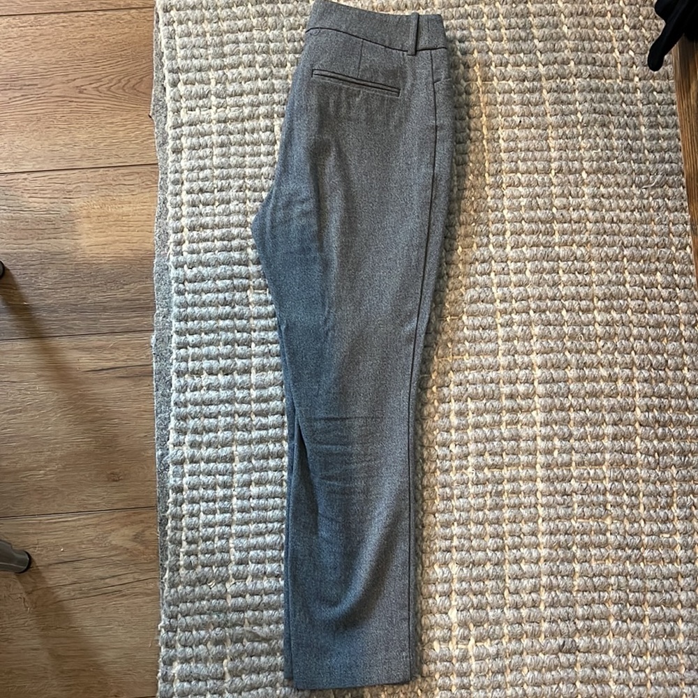 Gray Cropped Slacks - Picture 2 of 4